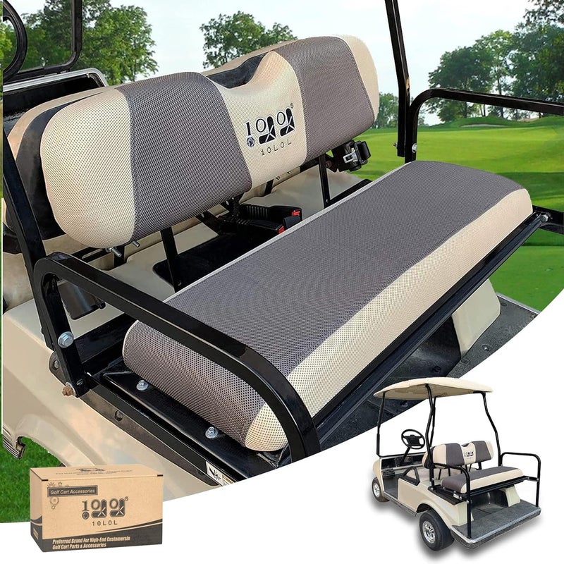 10L0L Universal Golf Cart Rear Seat Cover Dress UP Older Golf Cart Durable Breathable Material Fit Like a Glove for Yamaha EZGO and Club Car, Easy to Install - Image 1